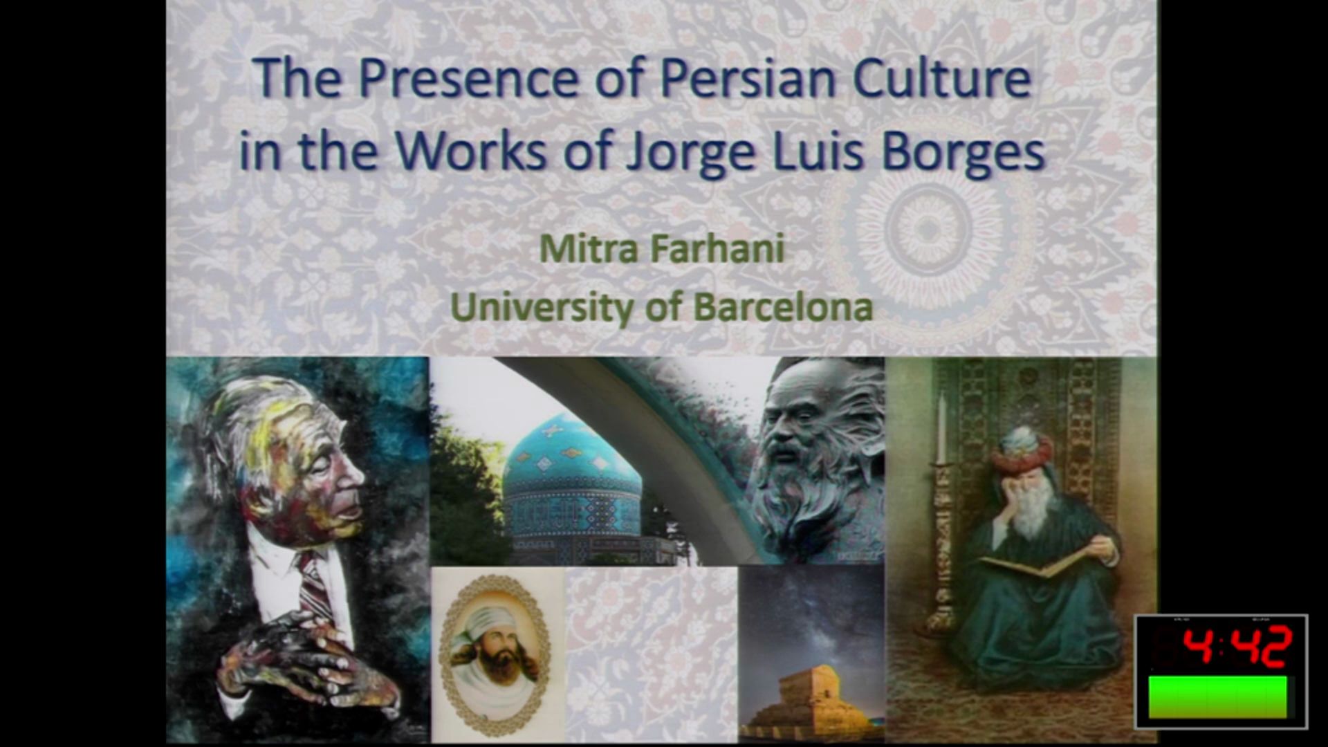 The presence of Persian culture in the works of Jorge Luis Borges